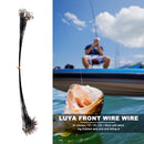 20pcs Anti-bite Fishing Line Steel Wire Leader Fishing Tackle (15cm Black) Newly