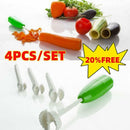 4* Vegetable Cutter Spiralizer Kitchen Portable Digging Tool Device Set V1R7