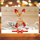 Wooden Sled Christmas Tree Hanging Ornaments Shop Window Pendant Xmas Home Decor