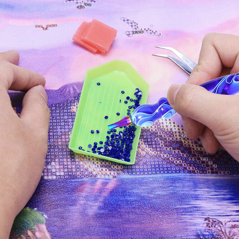 Diamond Painting Metal Point Drill Pen Kits DIY Art Craft (Dark Blue Pen 13pcs)