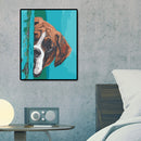 Hand Painted Picture Digital Dog Coloring Drawing Home Decor Modern Wall Art
