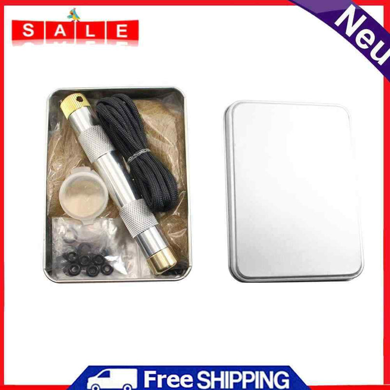 Brass Outdoor Fire Piston Set, Emergency Tool, Aluminum Fire