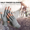 Fingerless Outdoor Bicycle Anti-skid Half Finger Fishing Gloves (Grey)