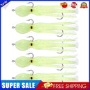 5x 11cm 22g Octopus Soft Fishing Lures Jig Hook Artificial Wobbler Bait (F)