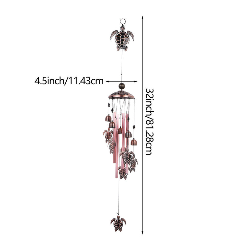 Yard Decor Outdoors Birthday Gifts Chimes Wind Tortoise Sea Turtle Garden