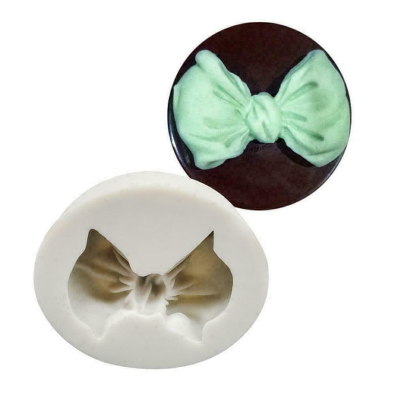 Puffy Bow Silicone Molds Forms Mousse Dessert Tie Shape N1R2 6*5.2*1.7cm O8E5