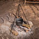 Mountainhiker Camping Picnic Grill Hanging Pots Outdoor Tripod Kit (Black)