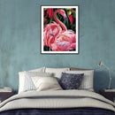 5D Diamond Painting Kit Flamingo Partial Special Shape Drill DIY Animal Art