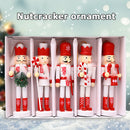 5pcs Walnut Soldier Wooden Ornaments Desktop Home Decorations Children Toys