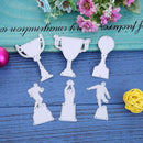 6pcs Wine Glass Cutting Dies Stencils Scrapbooking Embossing DIY Album Card