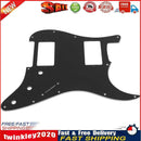 1pc 3ply Strat Pickguard with HH Layout Electric Guitar Panel(Black) Newly