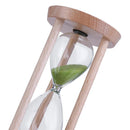 Wooden Sand Clock 3 Minutes Hourglass Sandglass Kid Toothbrush Timer(Green)