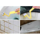 Bathroom Plastic Curved Handle Cleaning Brush Cleaning Scrubber Toilet Brush
