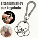 Car Keychain Clip Men Titanium Alloy Backpack Pendant Accessories Useful O9K6