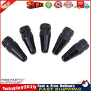 5pcs Bicycle Presta High Aluminium Pressure Valve Caps Dust Covers (Black) Newly