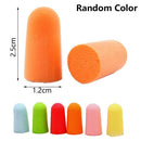 Rebound Hearing Protector Sleeping Polyurethane Foam Earmuffs Tapered Earplugs