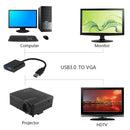 USB to VGA 1080P Adapter Multi-Display Video Converter for Windows 7/8/8.1/10