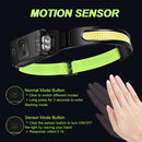 COB LED Headlamp Sensor Headlight with Built-in Battery Rechargeable (1pc) Newly