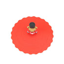 Multi-functional Silicone Dust-proof Bowl Cover Leak-proof Cup Lid (Red) Newly