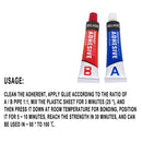 2pcs AB Metal Repairing Adhesive Super Glue Iron Steel Wood Ceramic Sealing