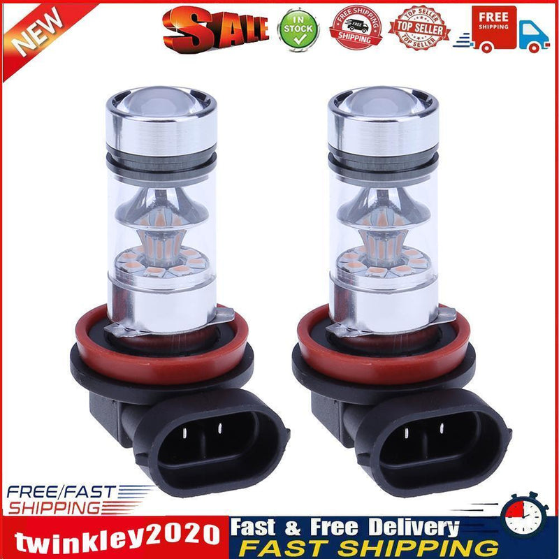 2pcs 100W Fog Lights H8/H11 20SMD 100W LED Fog Lamps Bulbs Newly
