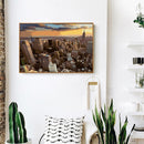 DIY Digital Oil Painting Kit Coded Hand Painted Picture City Scape Acrylic Paint