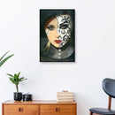 5D DIY Art Full Round Drill Diamond Painting Half Makeup Woman Kit Drawing