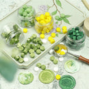 200pcs Octagonal Wax Seal Beads Retro Stamp Tablet for Envelope (Mustard) Newly