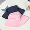With Windproof Rope Foldable Anti-UV Bucket Hat Beach Cap Sun Hat Fisherman Cap