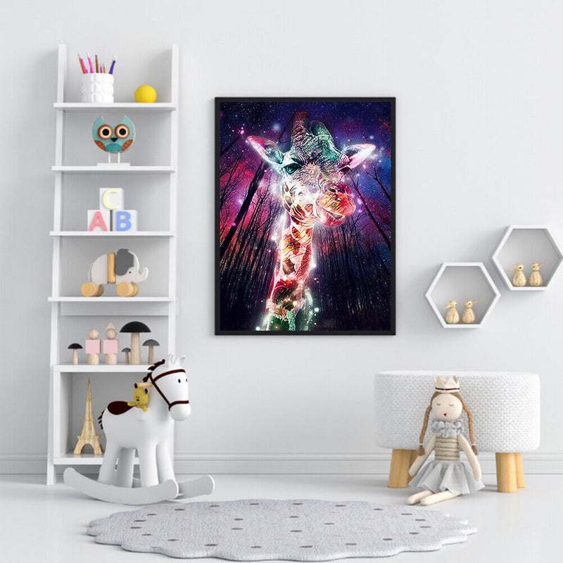 5D Giraffe Mosaic Diamond Painting Drawing Full Round Drill DIY Art Handcraft