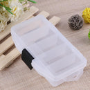Fishing Box Compartment Double Sided Visible Plastic Glass Fishing Bait Box
