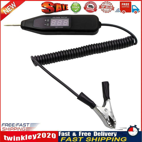 Auto Electrical Circuit Tester Voltage Test Pen Diagnostic Tool (Black) Newly