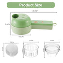 Wireless Electric Vegetable Cutter Set 4 in 1 Vegetable Chopper Food Processor