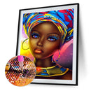 5D DIY Diamond Painting Kits Full Round Drill African Women Mosaic Picture Decor