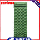 Portable Foot Inflation Mattress Bed Foldable Air Filling Camping Sleep Cushion