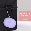 For Redmi AirDots 3 Pro Silicone Protective Case Cover w/ Keychain (Purple)