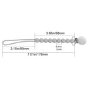 Steel Silicone Teether Baby Nipple Holder Pacifier Clip Teething Chain