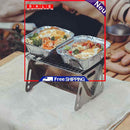 Stainless Steel Camping Grill Mini Cooker with Air Inlet Design for Strong Fire