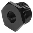 Universal Aluminum Alloy Automotive Car Car Threaded Oil Filter Adapter Black