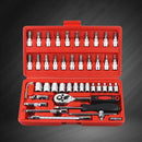 Ratchet Torx 1/4-Inch Metric Drive Socket Wrench Set Screwdriver Socket
