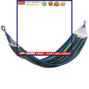 Double Hammock, Canvas Traveling Two Person Hanging Camping Swing Bed Hammock