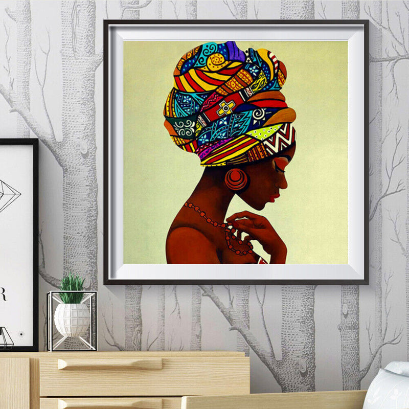 Diamond Painting Ethnic Girls Full Round Drill Picture of Rhinestone DIY Drawing