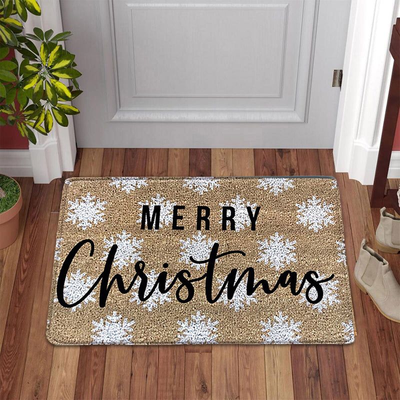Christmas Floor Mat Tree Letter Non Slip Entrance Carpet (PJ210815-A005)
