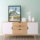 Lighthouse (2) Partial Cross Stitch 14CT Cotton Thread Printed Embroidery Kits
