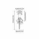 Thumb Tacks Plastic Clear Push Pins Drawing Pins Push Pins Stationery Supplies