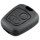 2 Buttons Remote Auto Car Key Fob Auto Case Blank Key Shell for Peugeot 206