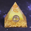 Crystal Pyramid Healing Energy Meditation Crystals Home Office Decor (B) Newly