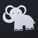Snowvirtuos Small Elephant DIY Metal Scrapbook Crafts Embroidery Cutting