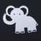 Snowvirtuos Small Elephant DIY Metal Scrapbook Crafts Embroidery Cutting