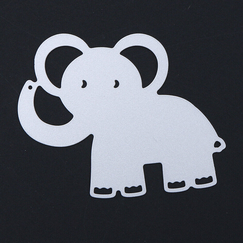 Snowvirtuos Small Elephant DIY Metal Scrapbook Crafts Embroidery Cutting